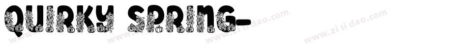 quirky spring字体转换